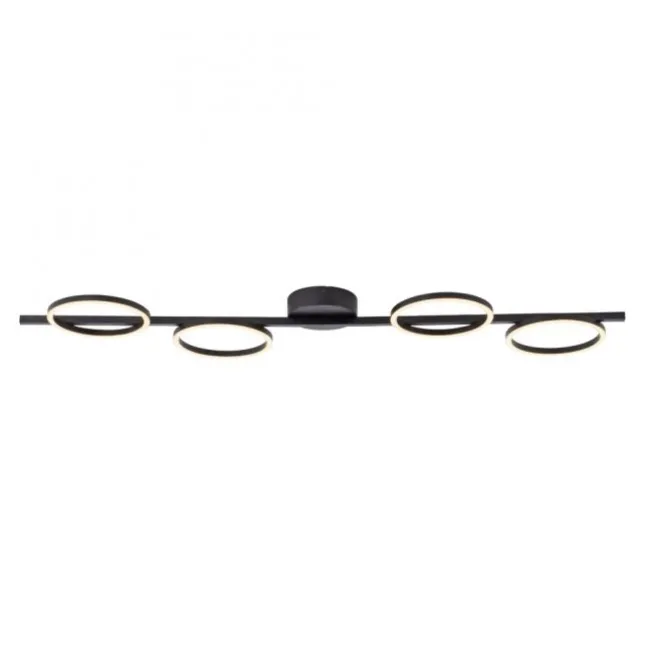 Schöner Wohnen-Kollektion LED Deckenleuchte MINI RITUS, schwarz, dimmbar