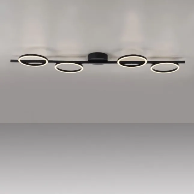 Schöner Wohnen-Kollektion LED Deckenleuchte MINI RITUS, schwarz, dimmbar