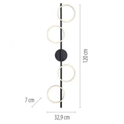 Schöner Wohnen-Kollektion LED Deckenleuchte MINI RITUS, schwarz, dimmbar