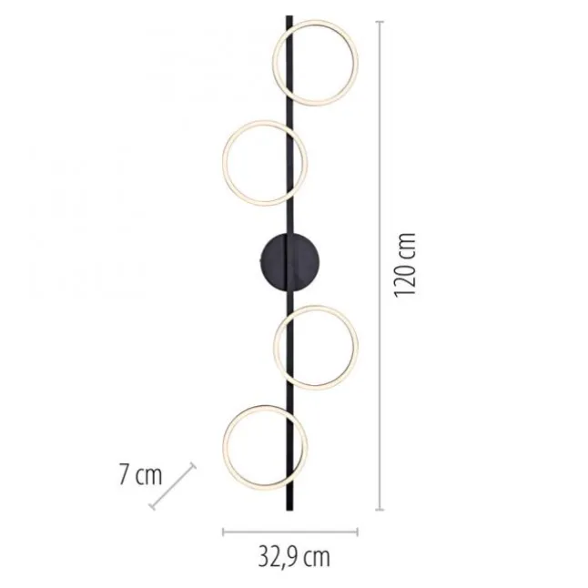 Schöner Wohnen-Kollektion LED Deckenleuchte MINI RITUS, schwarz, dimmbar