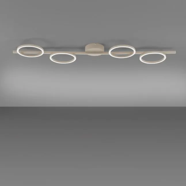 Schöner Wohnen-Kollektion LED Deckenleuchte MINI RITUS sandton dimmbar Memory