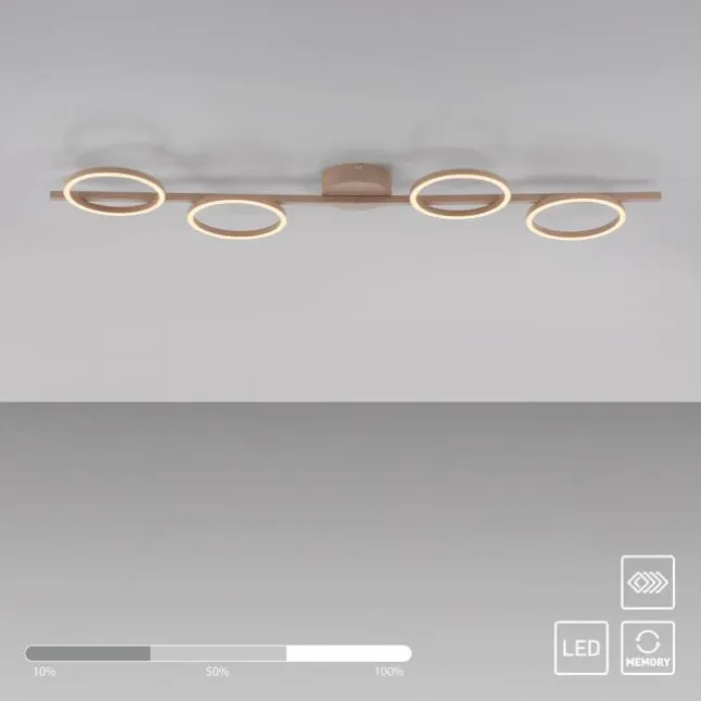 Schöner Wohnen-Kollektion LED Deckenleuchte MINI RITUS sandton dimmbar Memory