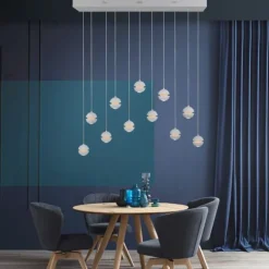 SCHÖNER WOHNEN-Kollektion LED Pendelleuchte LINI, weiss, 11-flammig, dimmbar