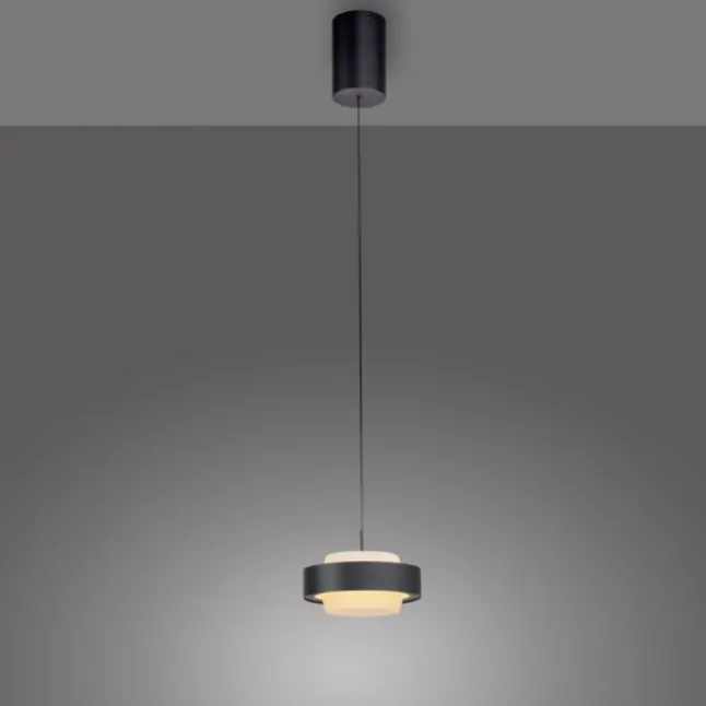 Schöner Wohnen Kollektion LED Pendelleuchte Elmo, schwarz Comfort Lift