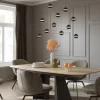 Schöner Wohnen-Kollektion LED Pendelleuchte LINI schwarz, 11-flammig, dimmbar