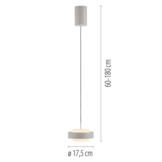 Schöner Wohnen Kollektion LED Pendelleuchte Elmo, sandbrise Comfort Lift