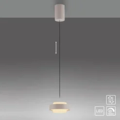 Schöner Wohnen Kollektion LED Pendelleuchte Elmo, sandbrise Comfort Lift