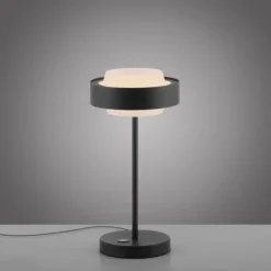Schöner Wohnen-Kollektion LED Tischleuchte Elmo schwarz Touchdimmer