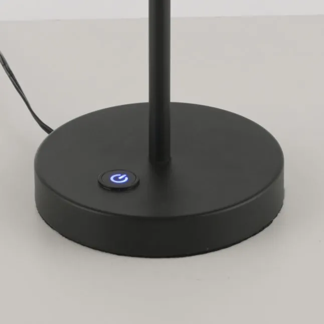 Schöner Wohnen-Kollektion LED Tischleuchte Elmo schwarz Touchdimmer