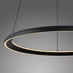 Schöner Wohnen-Kollektion LED Pendelleuchte QUILLO, schwarz, dimmbar, Comfort Lift