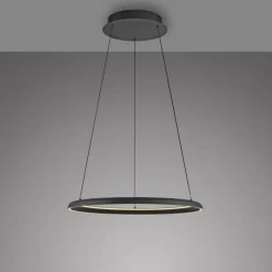 Schöner Wohnen-Kollektion LED Pendelleuchte QUILLO, schwarz, dimmbar, Comfort Lift