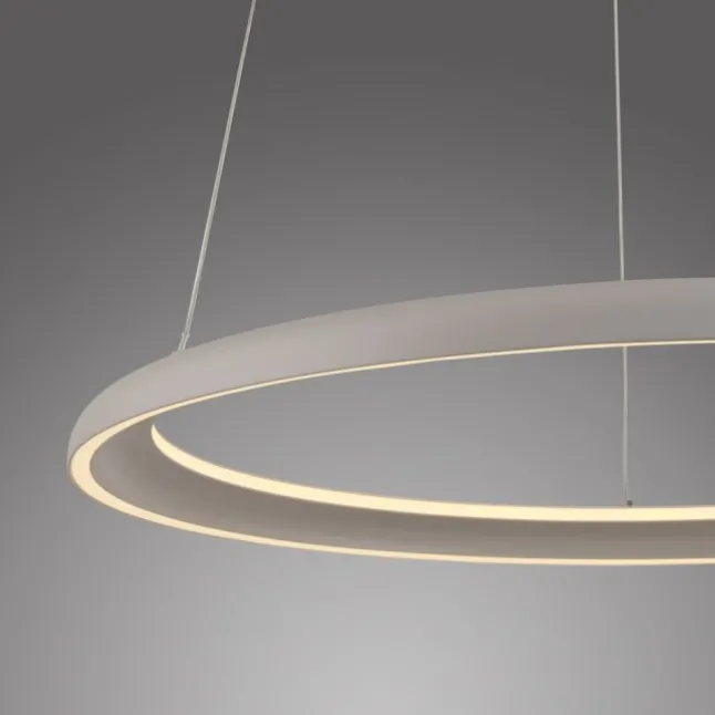 Schöner Wohnen-Kollektion LED Pendelleuchte QUILLO, sandfarben, dimmbar, Memoryfunktion
