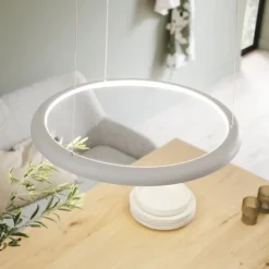 Schöner Wohnen-Kollektion LED Pendelleuchte QUILLO, sandfarben, dimmbar, Memoryfunktion