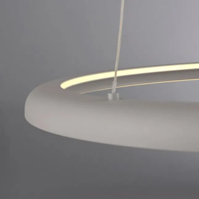 Schöner Wohnen-Kollektion LED Pendelleuchte QUILLO, sandfarben, dimmbar, Memoryfunktion