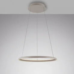 Schöner Wohnen-Kollektion LED Pendelleuchte QUILLO, sandfarben, dimmbar, Memoryfunktion