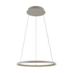 Schöner Wohnen-Kollektion LED Pendelleuchte QUILLO, sandfarben, dimmbar, Memoryfunktion