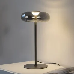 Schöner Wohnen-Kollektion LED Tischleuchte POSH, grau, dimmbar, warmweiß