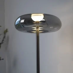 Schöner Wohnen-Kollektion LED Tischleuchte POSH, grau, dimmbar, warmweiß