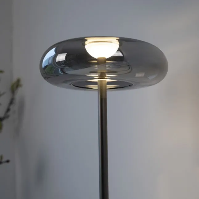 Schöner Wohnen-Kollektion LED Tischleuchte POSH, grau, dimmbar, warmweiß