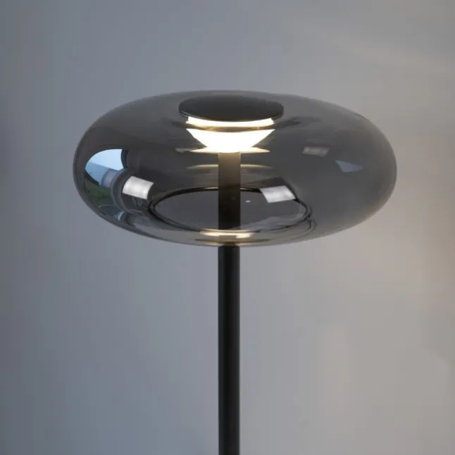 Schöner Wohnen-Kollektion LED Tischleuchte POSH, grau, dimmbar, warmweiß