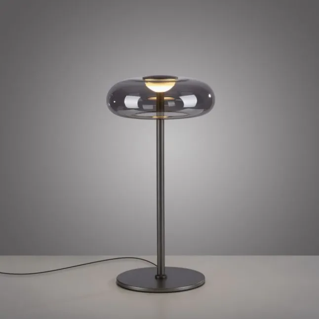 Schöner Wohnen-Kollektion LED Tischleuchte POSH, grau, dimmbar, warmweiß