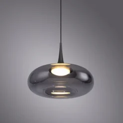 Schöner Wohnen-Kollektion LED Pendelleuchte POSH, grau, 1-flammig, dimmbar