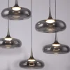 Schöner Wohnen-Kollektion LED Pendelleuchte POSH, grau, 7-flammig, dimmbar