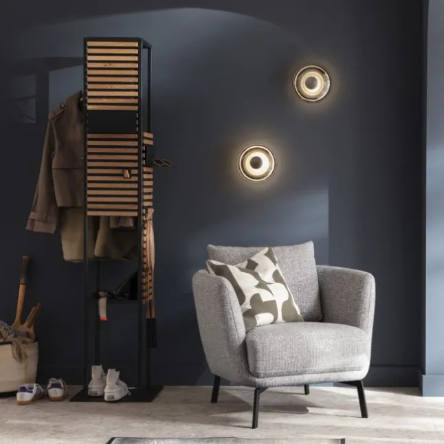 Schöner Wohnen-Kollektion LED Wand- und Deckenleuchte POSH, grau, dimmbar