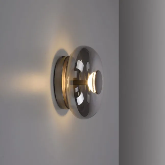 Schöner Wohnen-Kollektion LED Wand- und Deckenleuchte POSH, grau, dimmbar