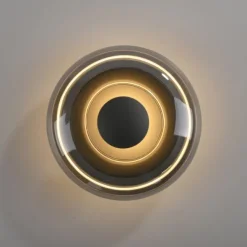 Schöner Wohnen-Kollektion LED Wand- und Deckenleuchte POSH, grau, dimmbar