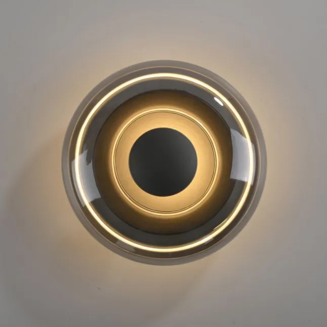 Schöner Wohnen-Kollektion LED Wand- und Deckenleuchte POSH, grau, dimmbar