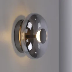 Schöner Wohnen-Kollektion LED Wand- und Deckenleuchte POSH, grau, dimmbar