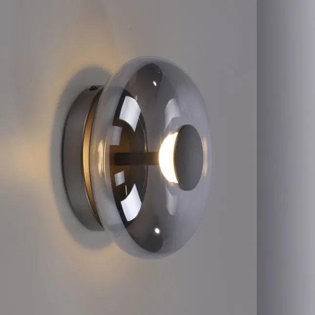 Schöner Wohnen-Kollektion LED Wand- und Deckenleuchte POSH, grau, dimmbar