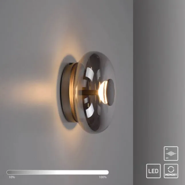 Schöner Wohnen-Kollektion LED Wand- und Deckenleuchte POSH, grau, dimmbar