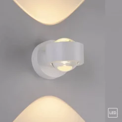 Schöner Wohnen-Kollektion LED Wandleuchte CHIA, weiss, Up- & Down Light