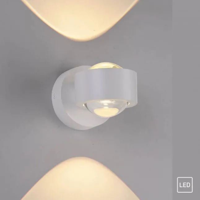 Schöner Wohnen-Kollektion LED Wandleuchte CHIA, weiss, Up- & Down Light