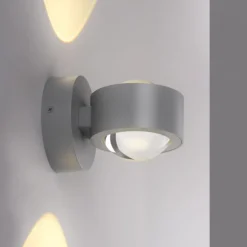 Schöner Wohnen-Kollektion LED Wandleuchte CHIA, silber, Up- & Downlight