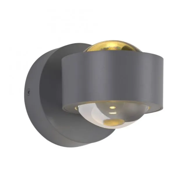 Schöner Wohnen-Kollektion LED Wandleuchte CHIA, silber, Up- & Downlight