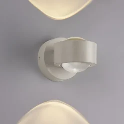Schöner Wohnen-Kollektion LED Wandleuchte CHIA, Sandfarben, Up- & Downlight