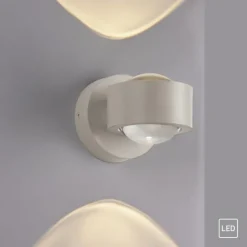 Schöner Wohnen-Kollektion LED Wandleuchte CHIA, Sandfarben, Up- & Downlight
