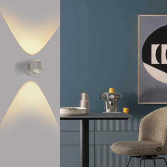 Schöner Wohnen-Kollektion LED Wandleuchte CHIA, Sandfarben, Up- & Downlight