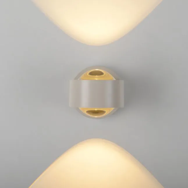 Schöner Wohnen-Kollektion LED Wandleuchte CHIA, Sandfarben, Up- & Downlight