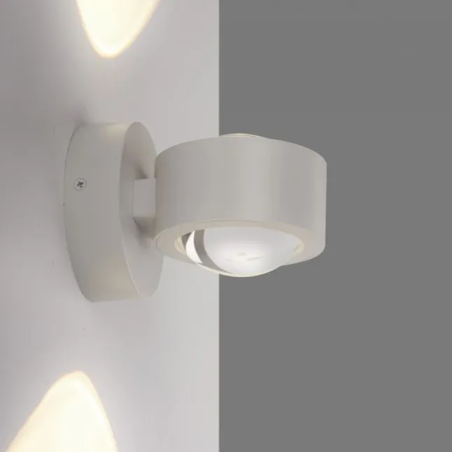 Schöner Wohnen-Kollektion LED Wandleuchte CHIA, Sandfarben, Up- & Downlight