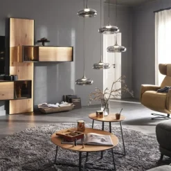Schöner Wohnen-Kollektion LED Pendelleuchte POSH, grau, 5-flammig, dimmbar