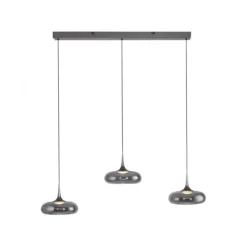 Schöner Wohnen-Kollektion LED Pendelleuchte POSH, grau, dimmbar, Comfort Lift