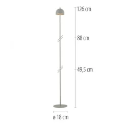 Schöner Wohnen-Kollektion LED Akku Stehleuchte BELLIES, Frühlingserwachen, aufladbar, USB-Ladekabel