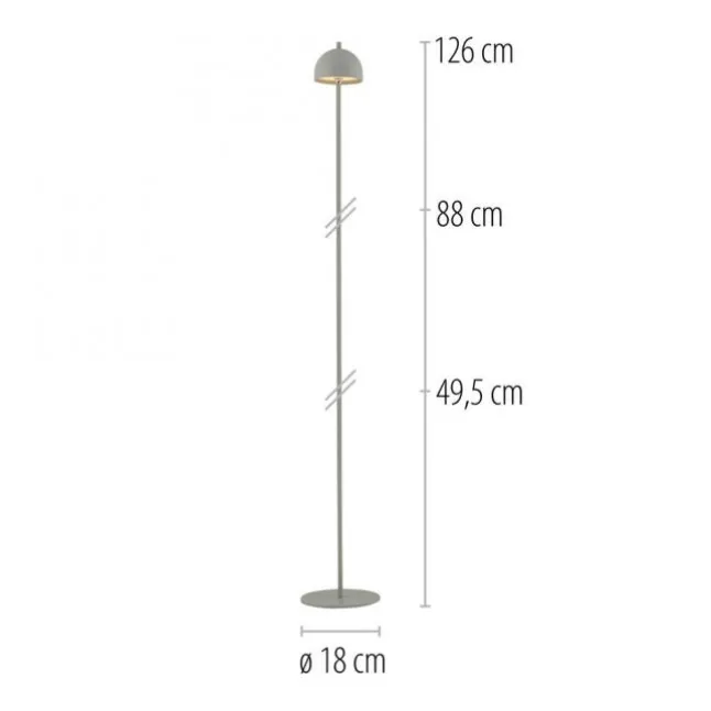 Schöner Wohnen-Kollektion LED Akku Stehleuchte BELLIES, Frühlingserwachen, aufladbar, USB-Ladekabel