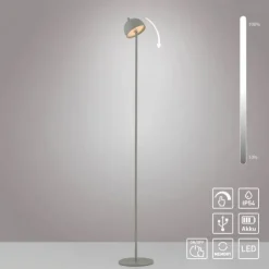 Schöner Wohnen-Kollektion LED Akku Stehleuchte BELLIES, Frühlingserwachen, aufladbar, USB-Ladekabel