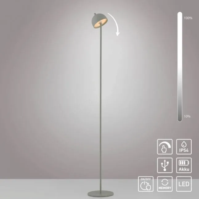 Schöner Wohnen-Kollektion LED Akku Stehleuchte BELLIES, Frühlingserwachen, aufladbar, USB-Ladekabel