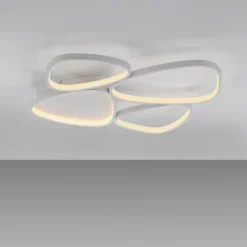Schöner Wohnen-Kollektion LED Deckenleuchte PEBBLES, weiss, dimmbar